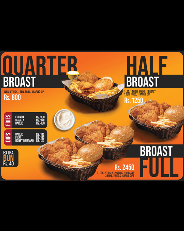 Hen n' Bun menu