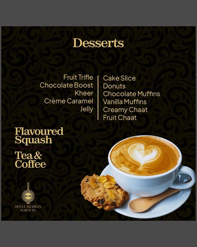 Hotel Mehran  menu