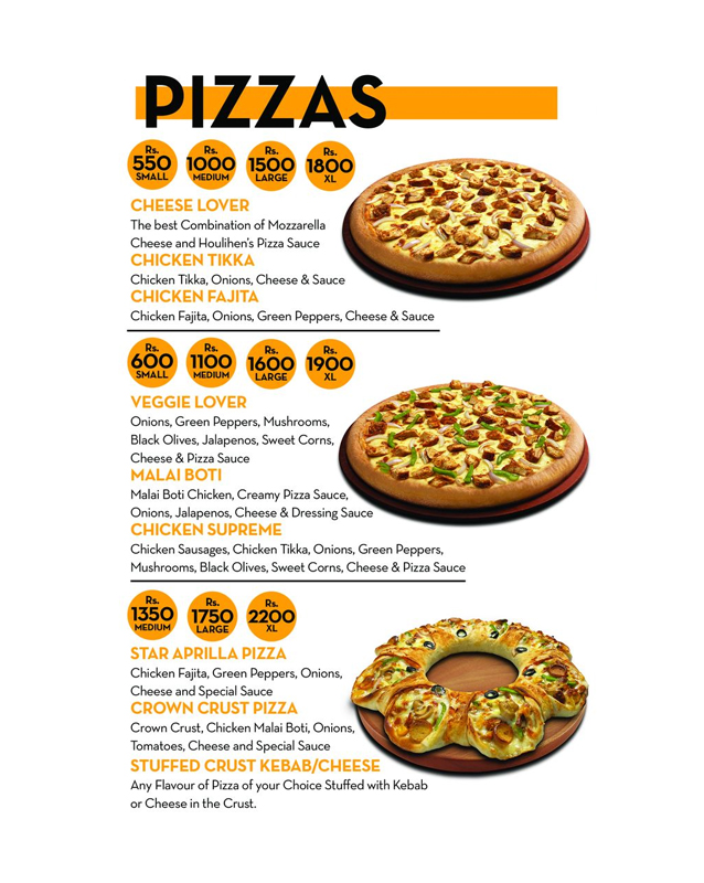 Houlihen's menu