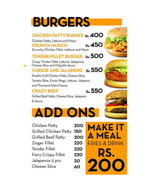 Houlihen's menu