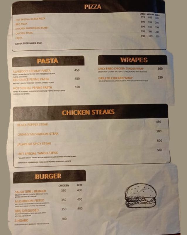 House Of Tea menu