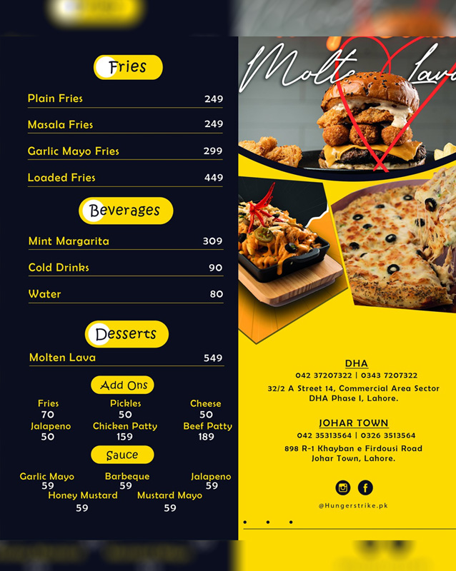 Hunger Strike menu