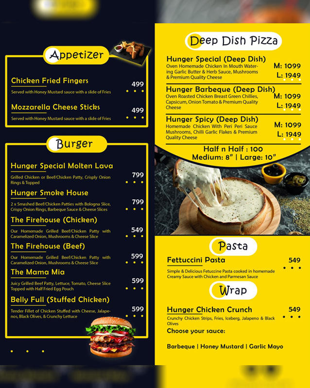 Hunger Strike menu
