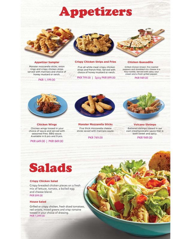 IHOP - Pakistan menu