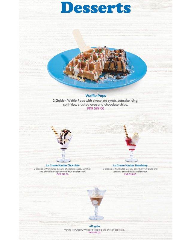 IHOP - Pakistan menu