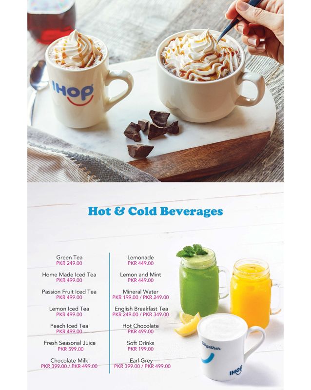 IHOP - Pakistan menu