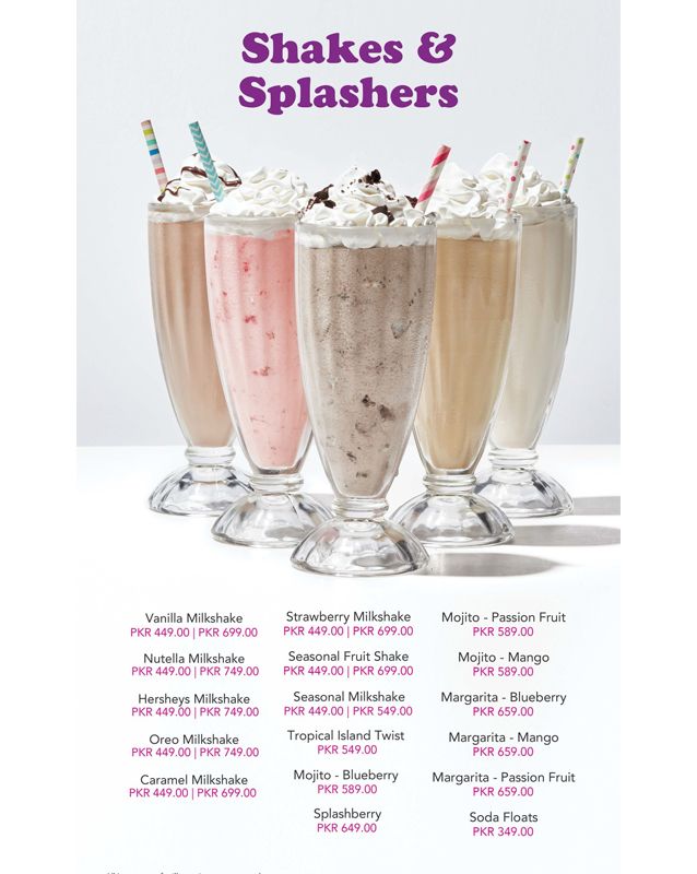 IHOP - Pakistan menu
