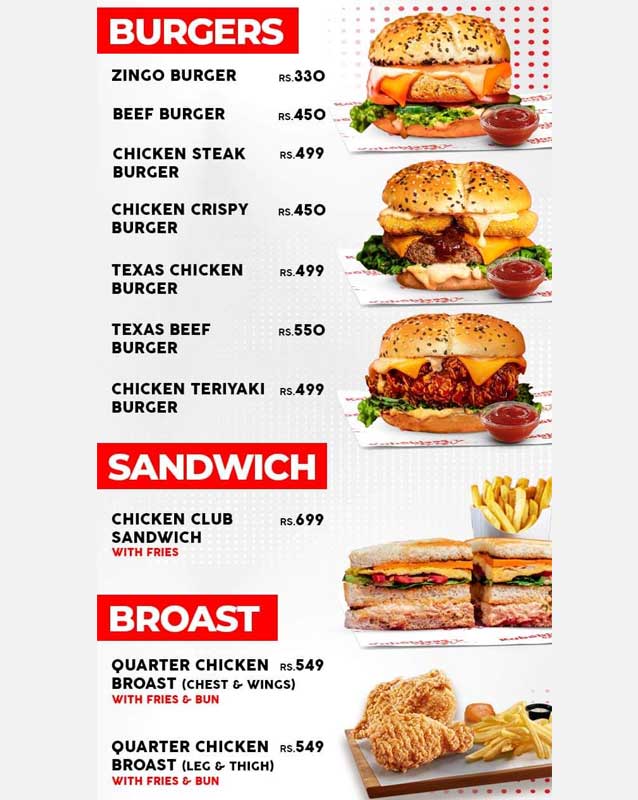 Kababjees Express menu