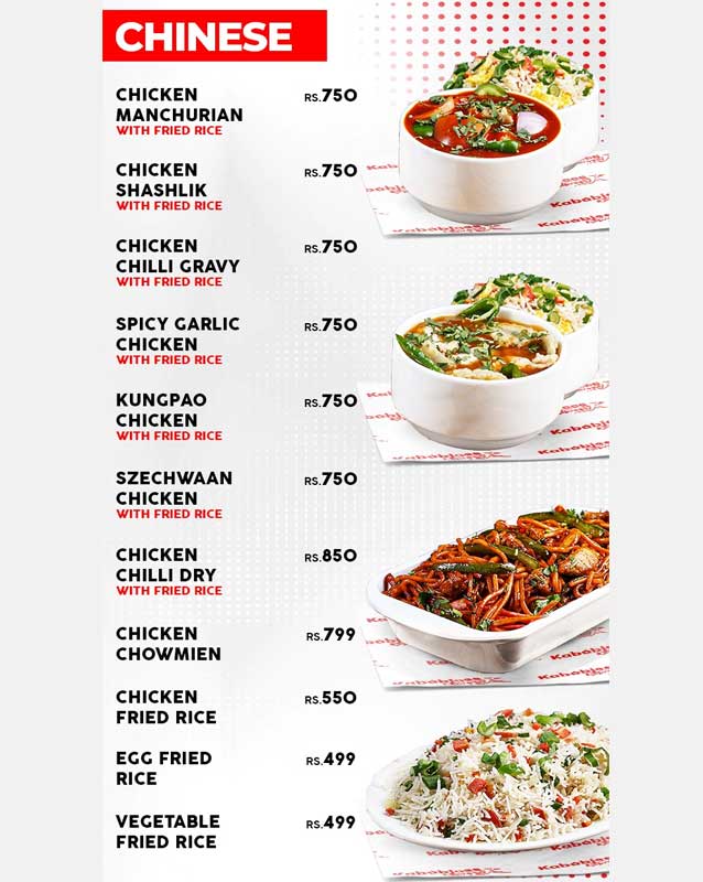 Kababjees Express menu
