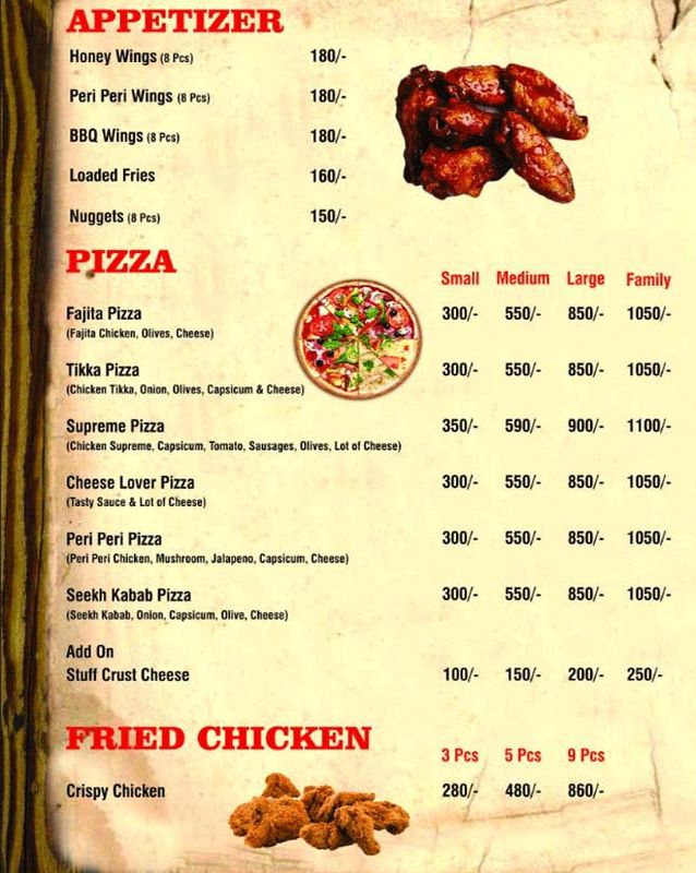 Kartwisters menu