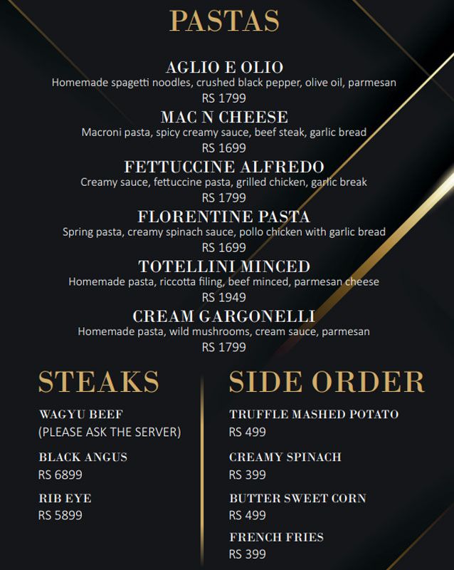 Keyaki menu