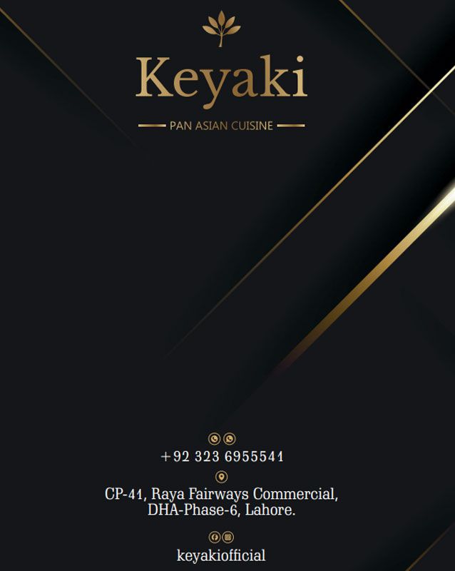 Keyaki menu