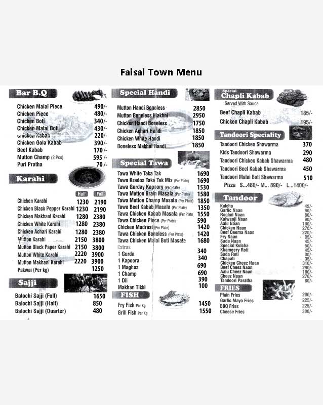 Krados Restaurant menu