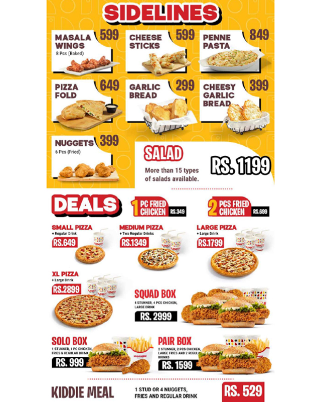 Kruncheese  menu