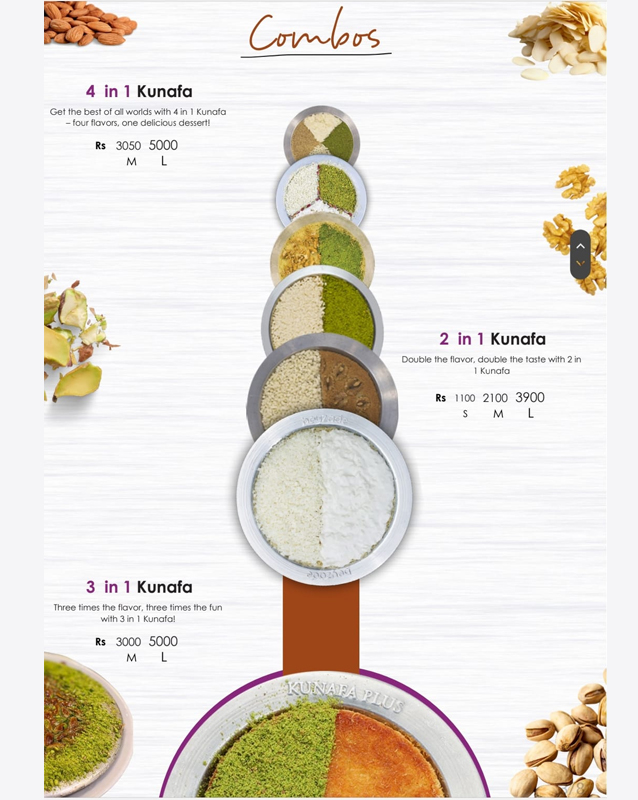 Kunafa House menu