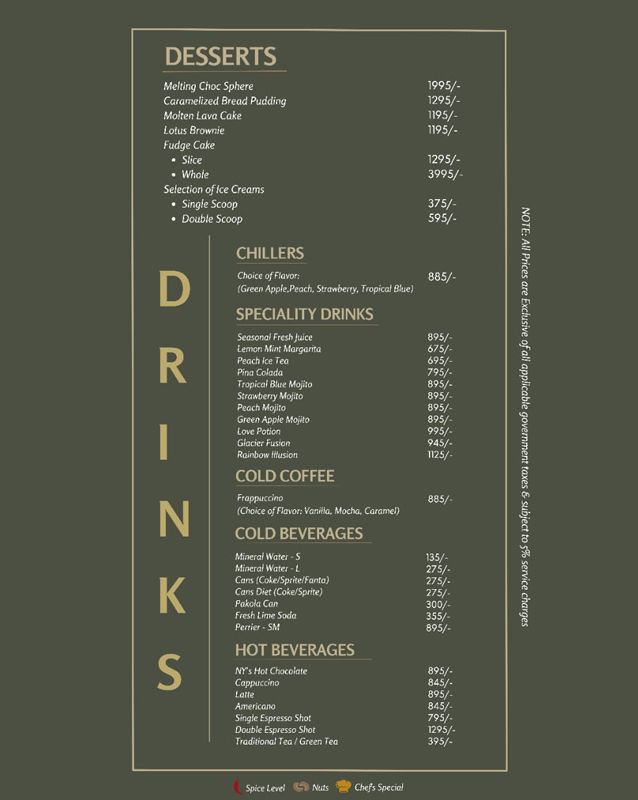 Kyoto - Pakistan menu