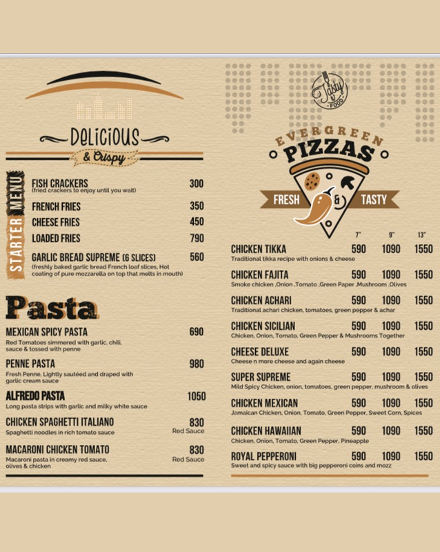 La Downtown menu