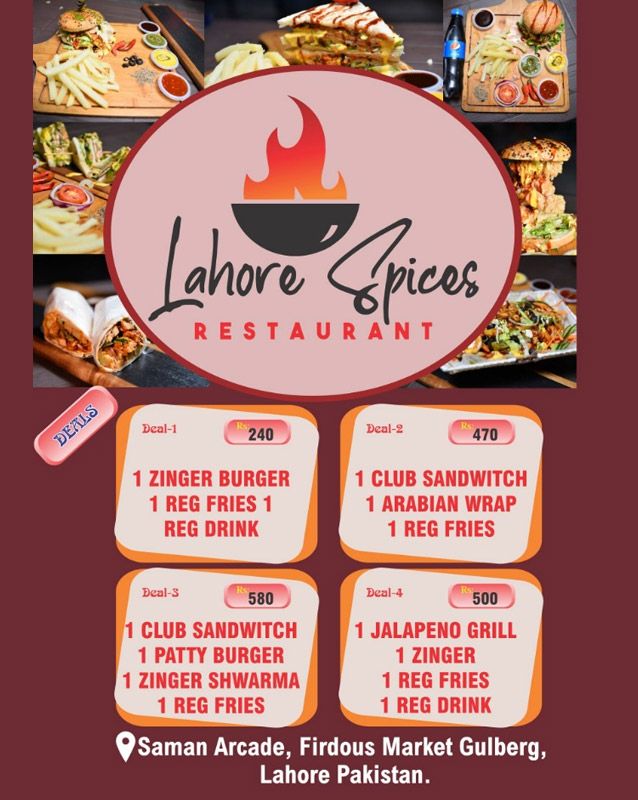 Lahore Spices menu