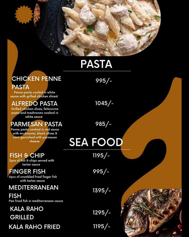 Lawa Club menu