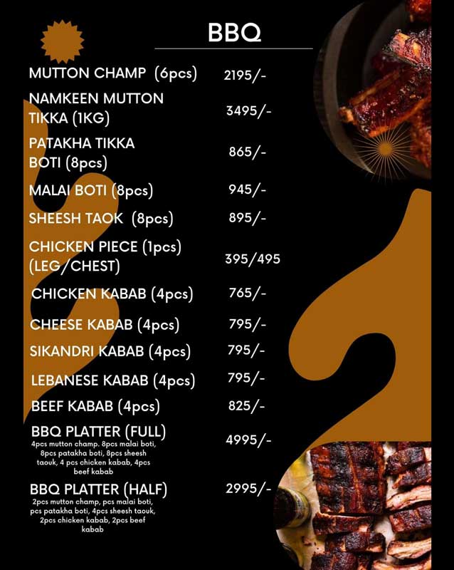 Lawa Club menu
