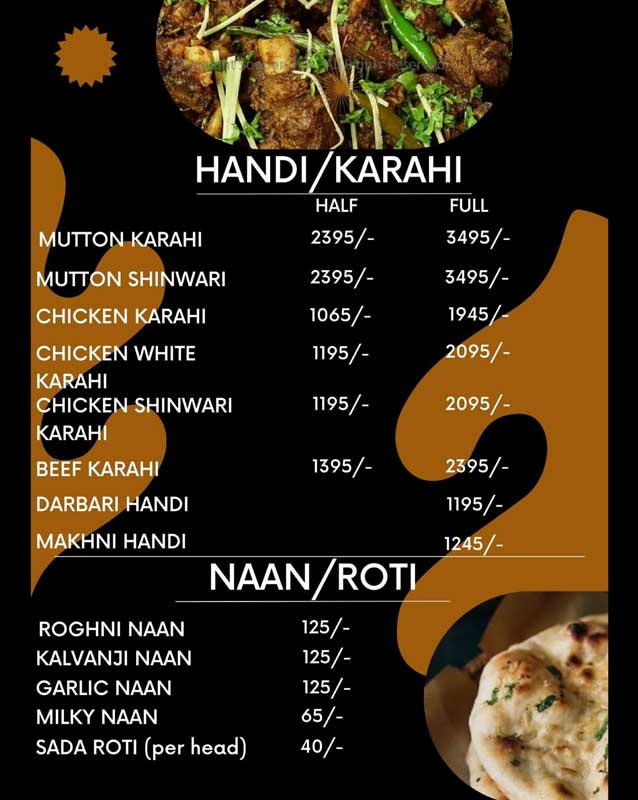 Lawa Club menu