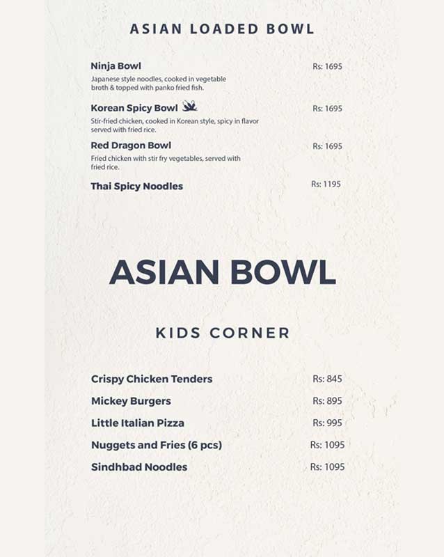 London Courtyard menu