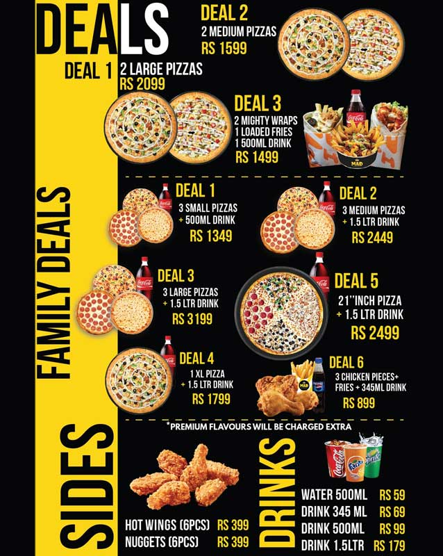 M.A.D menu