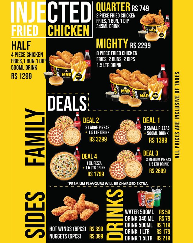 M.A.D - Mighty & Delicious menu