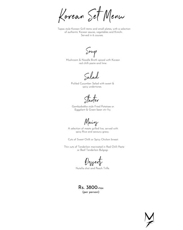 Mandarin Kitchen menu