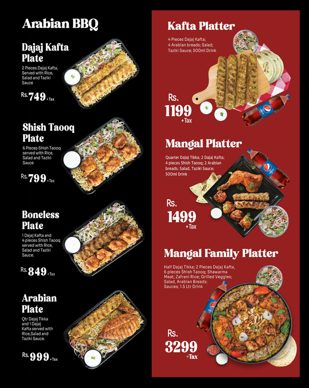 Mangal menu
