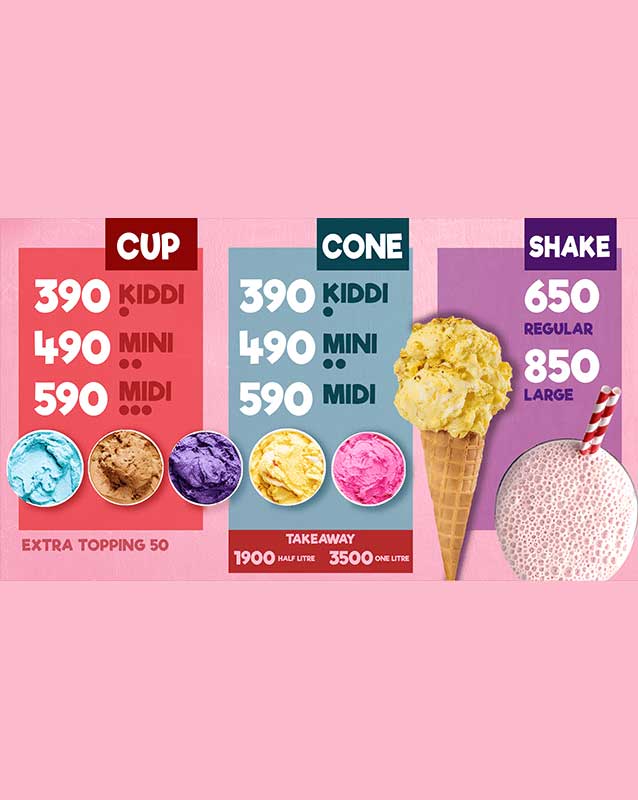Manolo Gelato menu