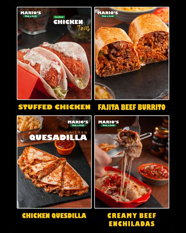 Mario's Wok n Grill menu