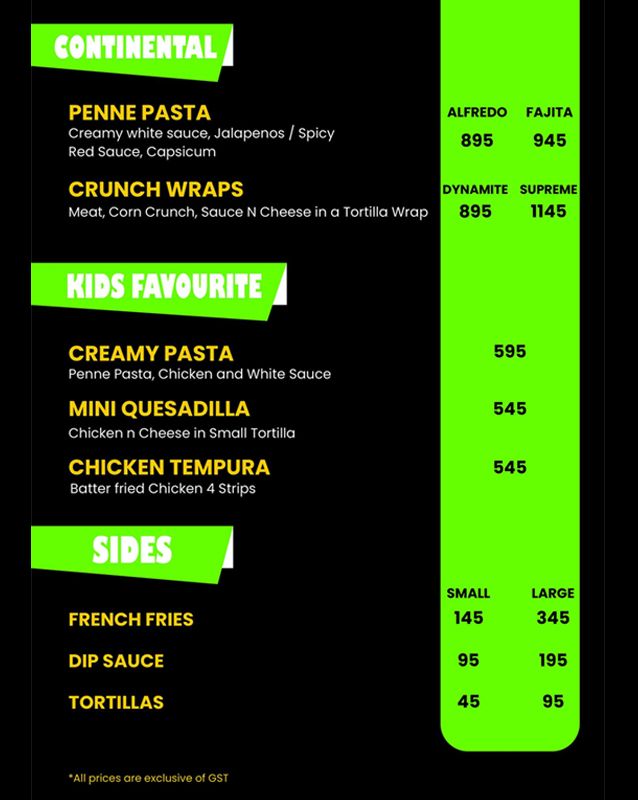 Mario's Wok n Grill menu