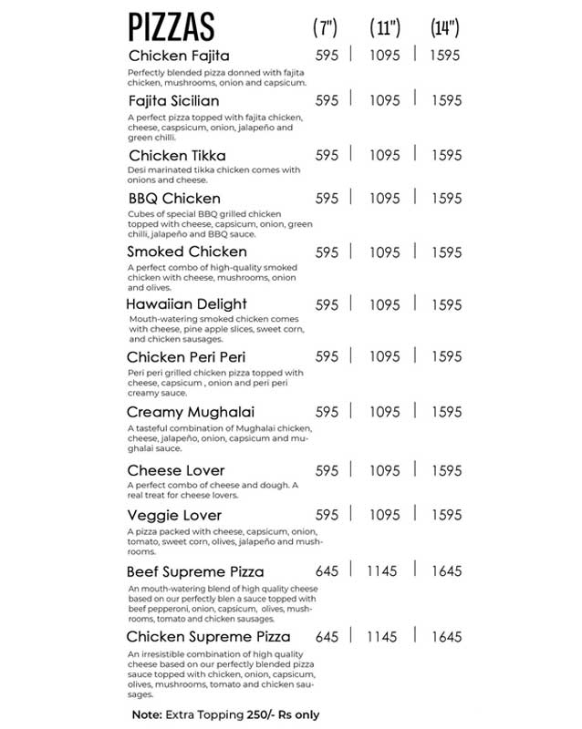 Mark's Kitchen menu