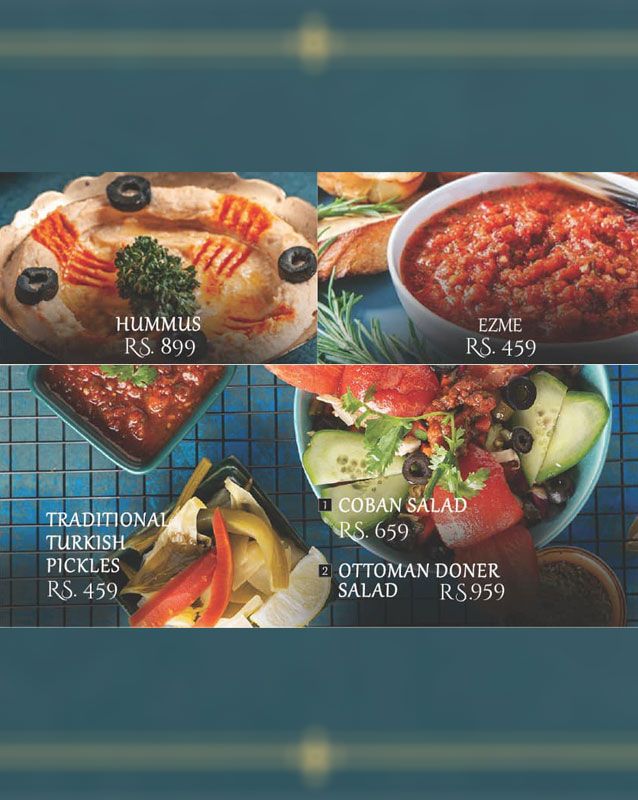 Nisa Sultan menu