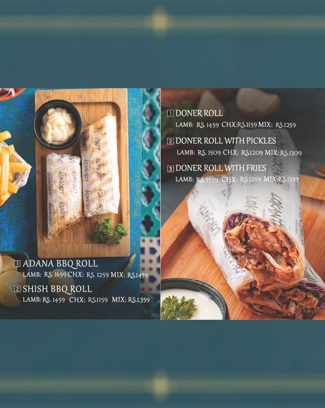 Nisa Sultan menu