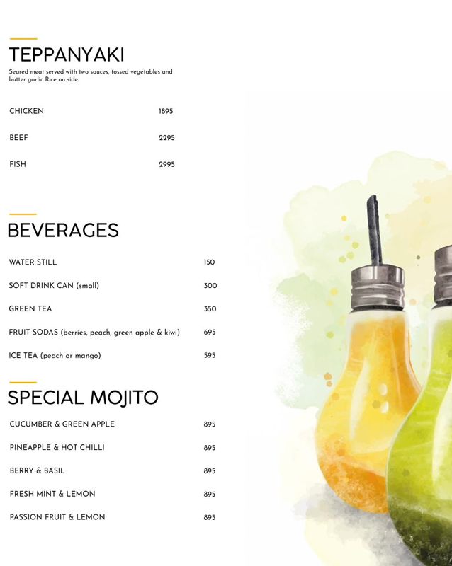 NOI-Stir Fry Kitchen menu
