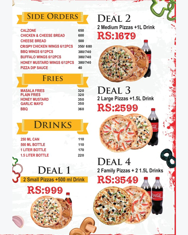 O'Cheese menu