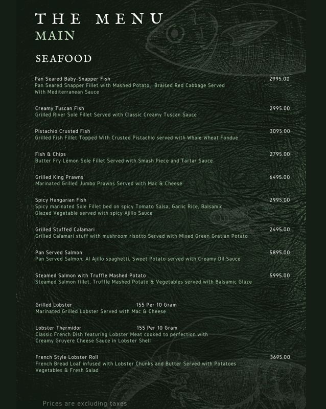 Olivetrail menu