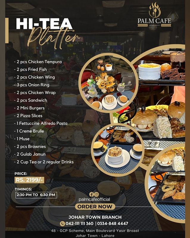 Palm Cafe menu