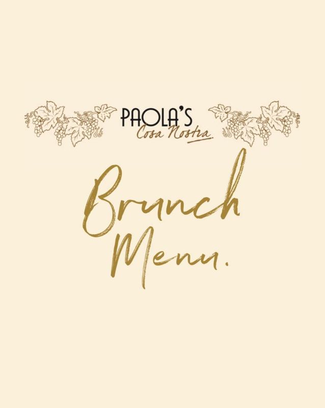 Paola's Cosa Nostra menu