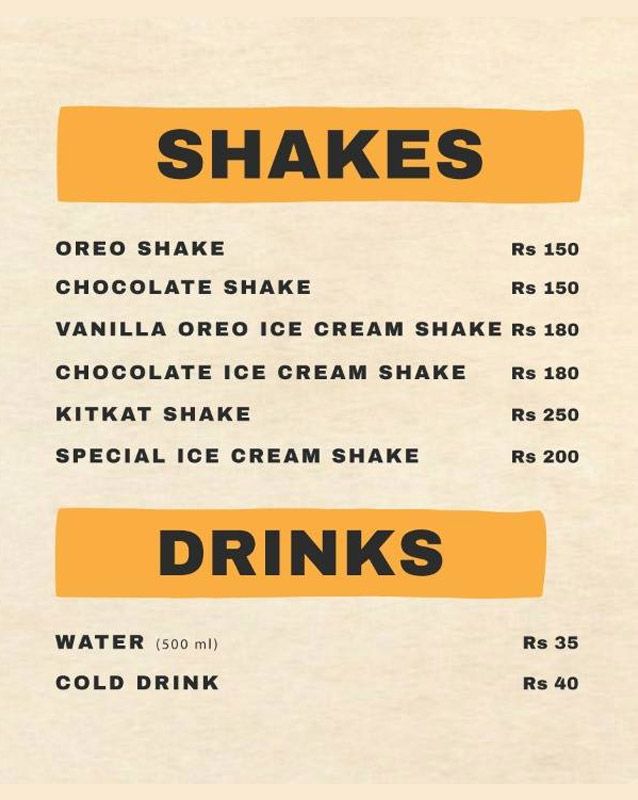 Papa Grill & Bar menu