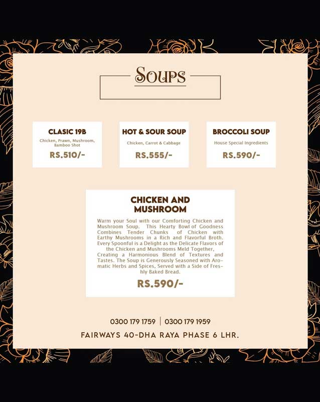 Pearson Specter Litt menu
