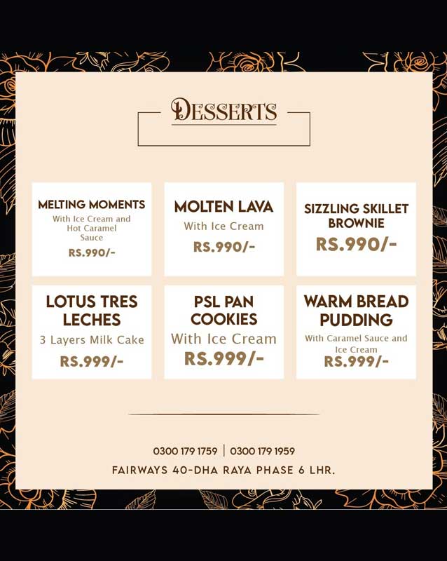 Pearson Specter Litt menu