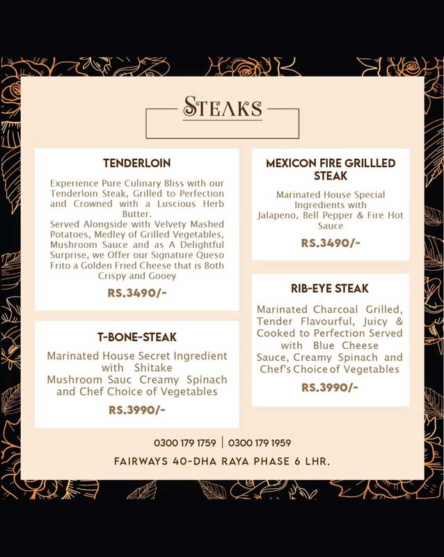 Pearson Specter Litt menu