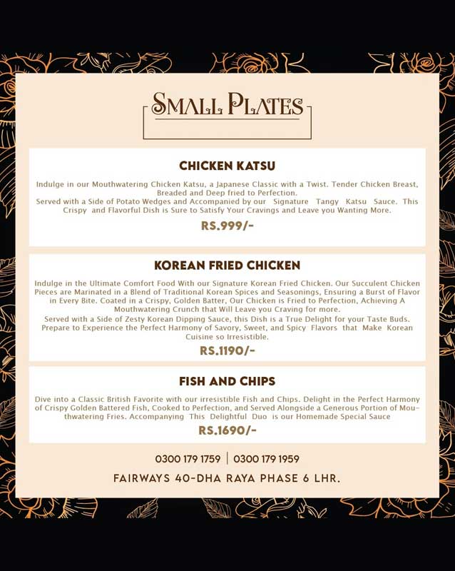 Pearson Specter Litt menu