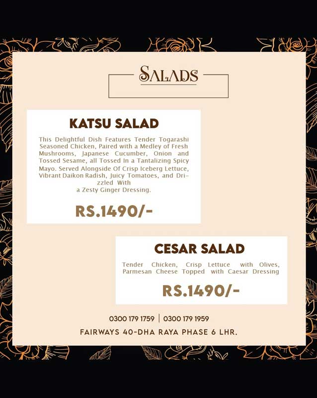 Pearson Specter Litt menu