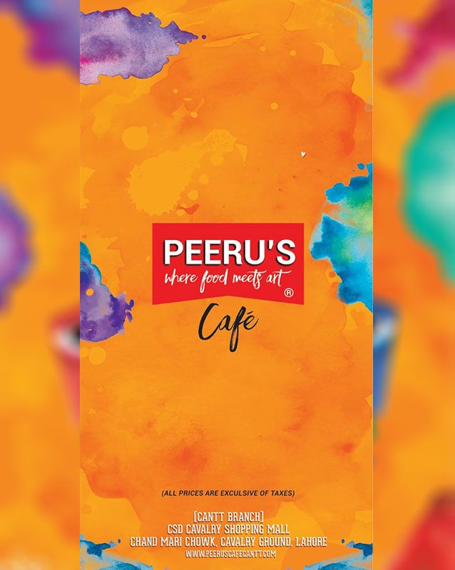 Peeru's Cafe menu