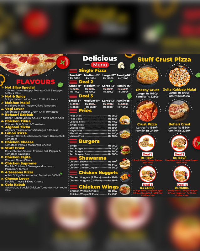 Pizza Hot Slice menu