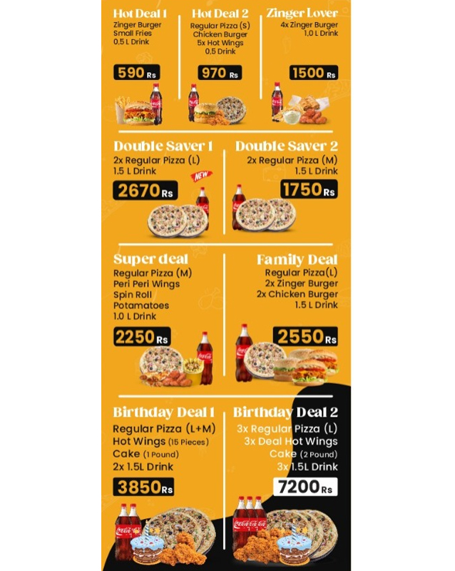 Pizza Souq menu